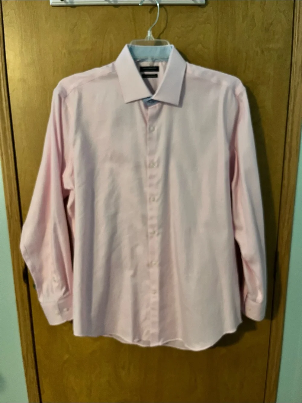 TailorByrd Men's Pink Long Sleeve Button-Down Mens SZ 34/35 Large / XL EUC